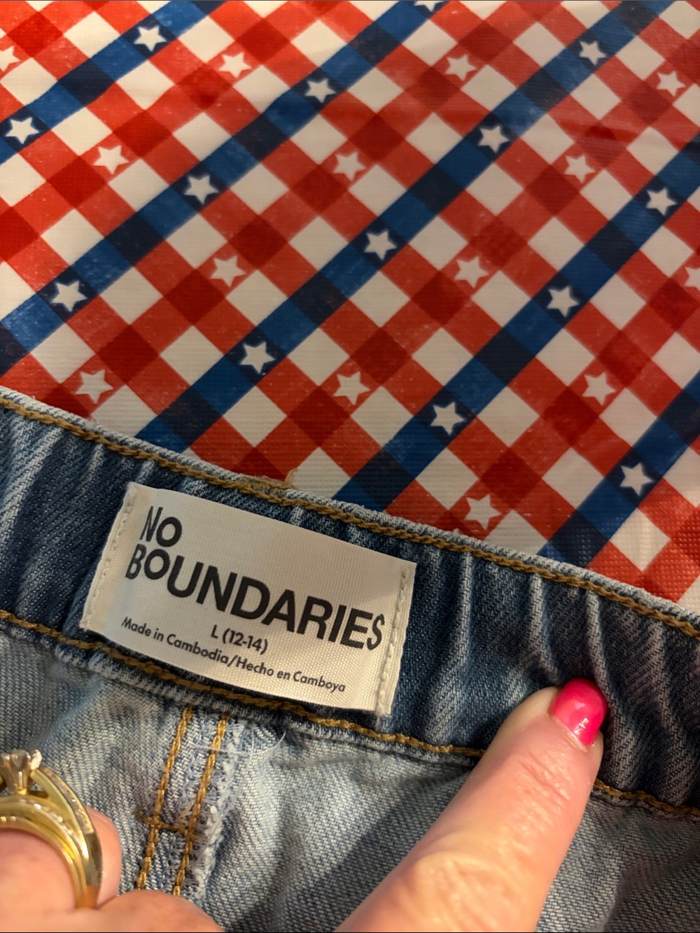 2 Pairs Women’s No Boundaries Shorts Size Large 12/14 - Picture 4 of 8